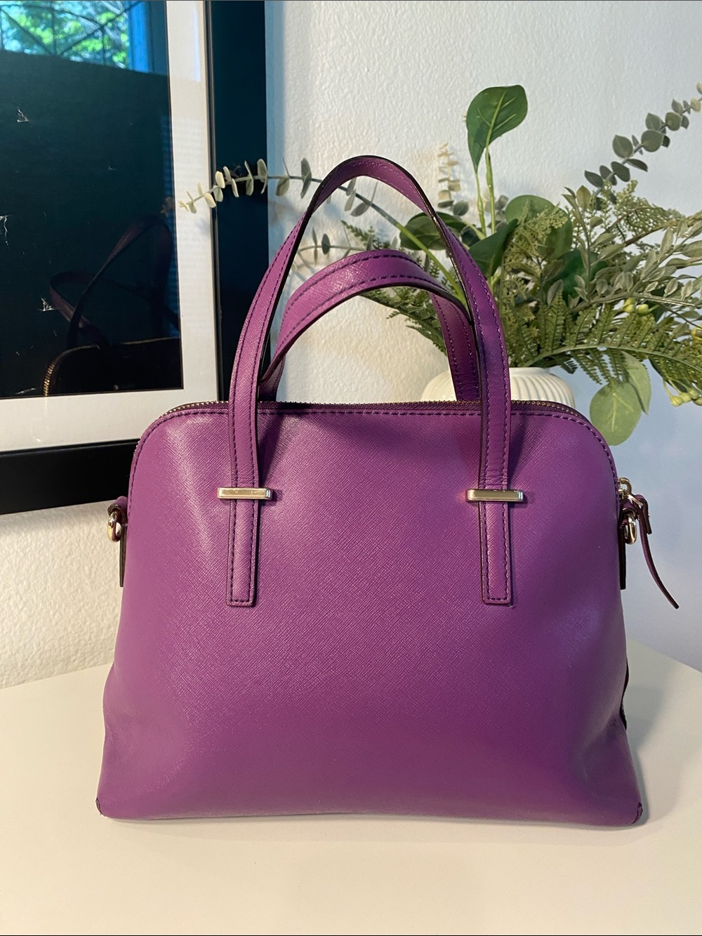 Kate Spade Cedar Street Maise Satchel In Vibrant Purple - Picture 6 of 12